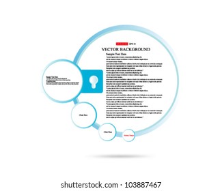 Eps10 Vector Blue Circle Icon Background Design
