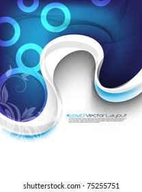 eps10 vector blue concept background design