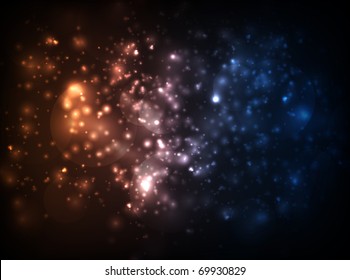 EPS10 vector blur design against dark background