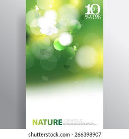 eps10 vector bokeh spring light flares nature background design