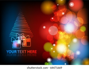 EPS10 Vektor Weihnachten oder Neujahr abstrakter Hintergrund.