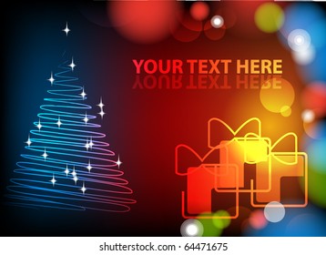 EPS10 vector Christmas or New Year abstract background.