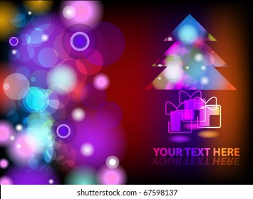 EPS10 vector Christmas or New Year abstract background.