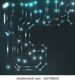 EPS10 vector circuit board background texture