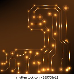 EPS10 vector circuit board background texture