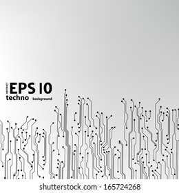 EPS10 vector circuit board background texture 