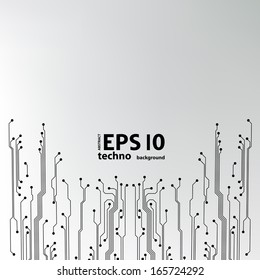 EPS10 vector circuit board background texture 