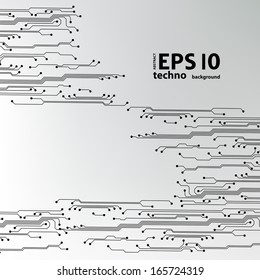 EPS10 vector circuit board background texture 