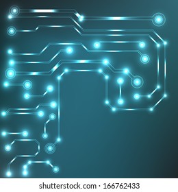 Eps10 Vector Circuit Board Background Texture Stock Vector Royalty