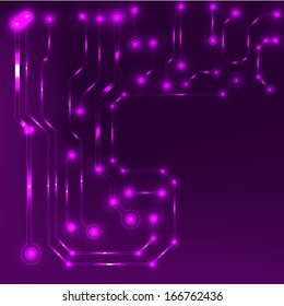 EPS10 vector circuit board background texture 