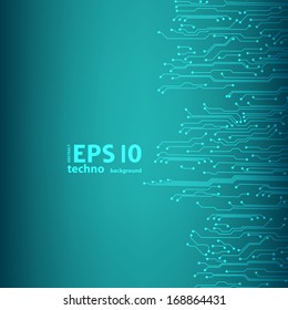 EPS10 vector circuit board background texture 