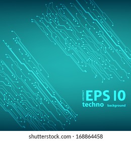 EPS10 vector circuit board background texture 