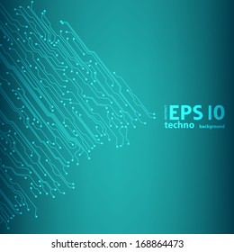 EPS10 vector circuit board background texture 