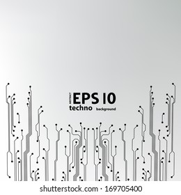 EPS10 vector circuit board background texture 
