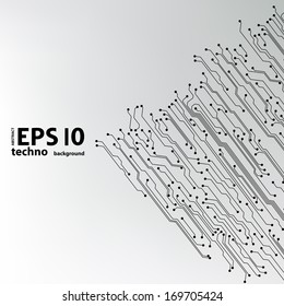 EPS10 vector circuit board background texture 