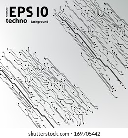 EPS10 vector circuit board background texture 