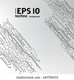 EPS10 vector circuit board background texture 