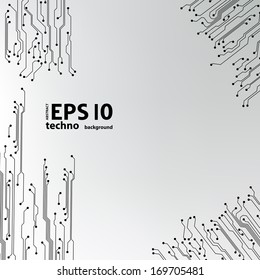 EPS10 vector circuit board background texture 