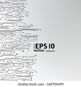 EPS10 vector circuit board background texture 