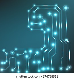 EPS10 vector circuit board background texture