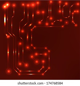 EPS10 vector circuit board background texture