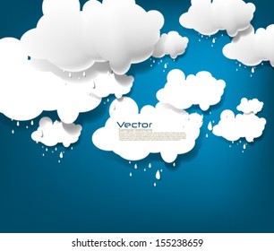 eps10- Vector Cloud Elements Backgrounds