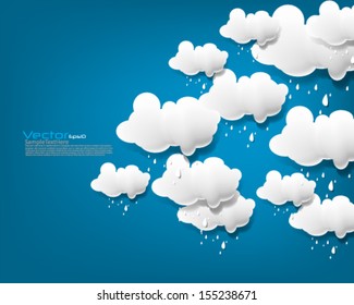 eps10- Vector Cloud Elements Backgrounds