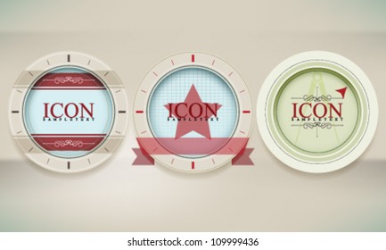 eps10 vector collection retro label illustration