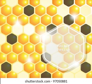 Eps10 Vector Colorful Abstract Hive Background Design