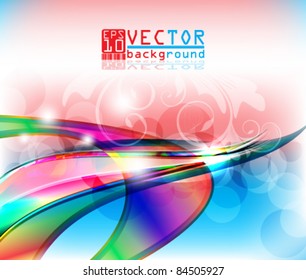 eps10 Vector Colorful Abstract Wave Background
