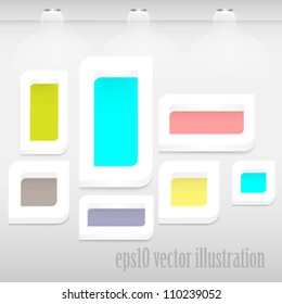 eps10 vector colorful bookshelf