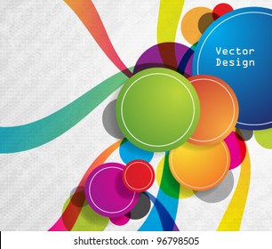 Eps10 Vector Colorful Circles Background Design