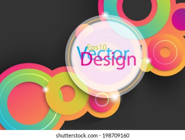 Eps10 Vector Colorful Circles for your Business background design