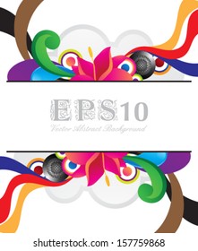 Eps10 Vector Colorful Elements Design with Space for your Text