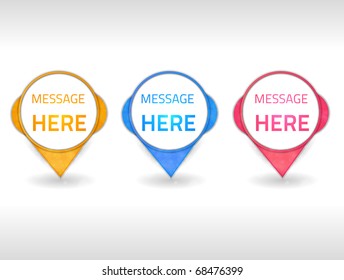 EPS10 vector colorful frames for your design