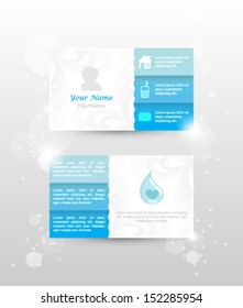 Eps10 Vector Corporate Concept Design for Business Card