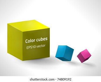 EPS10 vector cubes for your design