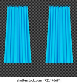 eps10. Vector curtain on a transparent background