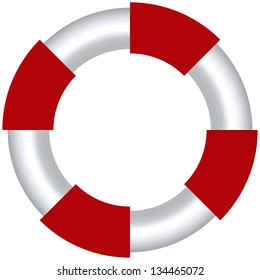 EPS-10 Vector of design element as shape of life buoy