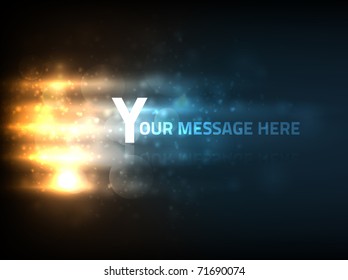 EPS10 vector effect for the text of your choice