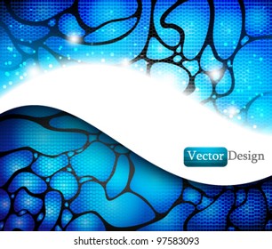 Eps10 Vector Elegant Blue Business Background Design