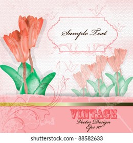 eps10 vector elegant floral design background