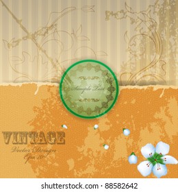 eps10 vector elegant floral design background