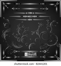 Eps10 Vector Elegant Floral Set Design