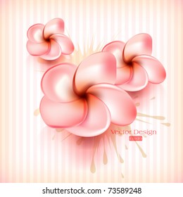eps10 vector elegant flower concept background