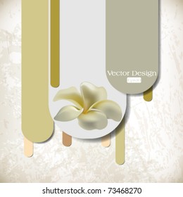 eps10 vector elegant grunge flower concept background