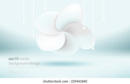 eps10 vector elegant isolated flower concept background
