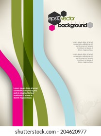 eps10 vector embossed lines concept background