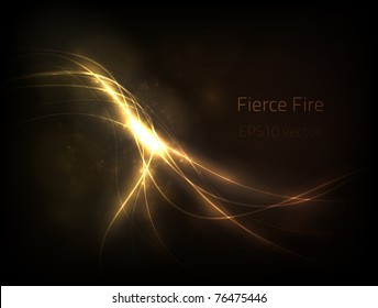 EPS10 vector fierce fire