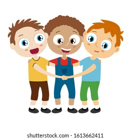 Hug Friends Cartoon Images, Stock Photos & Vectors | Shutterstock